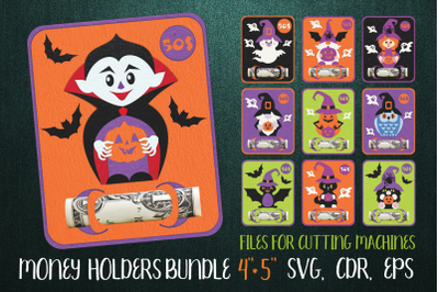 Halloween Money Holder Bundle| Paper craft Templates