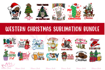 Western Christmas Sublimation Bundle