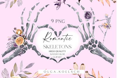 Halloween skeleton clipart, Witchy pink Halloween png,&nbsp;Printable