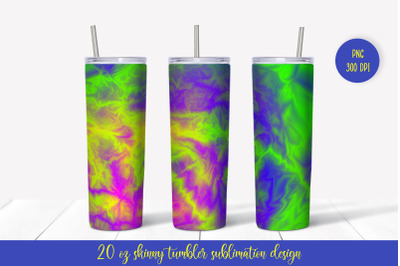 Colorful Tumbler Sublimation Wrap. Bright Abstract Tumbler Design