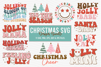 Retro Christmas SVG Bundle