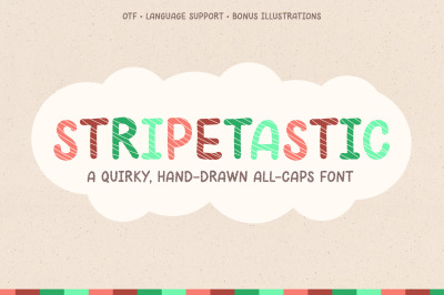 Stripetastic: Quirky Display Font