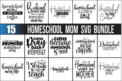 Homeschool Mom SVG Bundle
