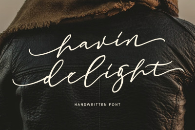 Havin Delight - Handwritten Font
