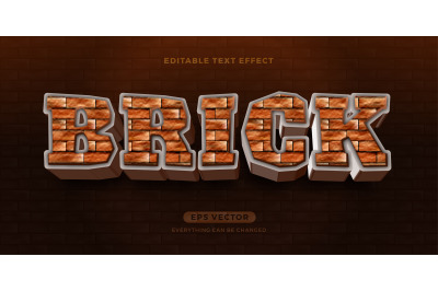 Brick text effect