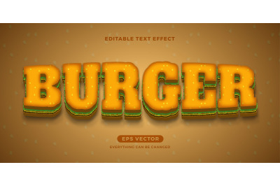Hamburger text effect