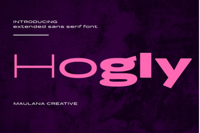 Hogly Extended Sans Serif Font