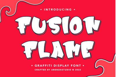 Fusion Flame - Graffiti Display Font