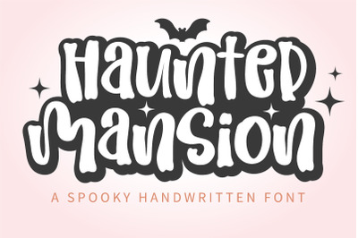 Haunted Mansion - A spooky halloween font