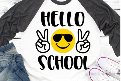 Hello School SVG, DXF, PNG, EPS