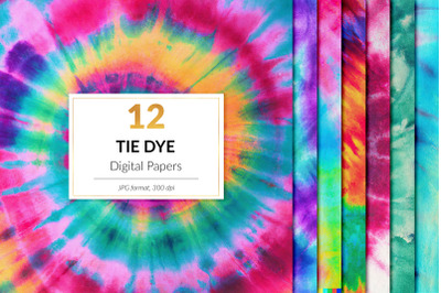 Tie dye digital paper