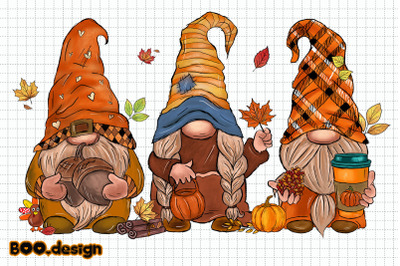 Autumn Gnomes Design Graphics