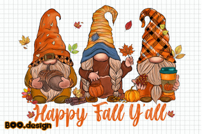 Happy Fall Y&#039;all Gnomes Graphics