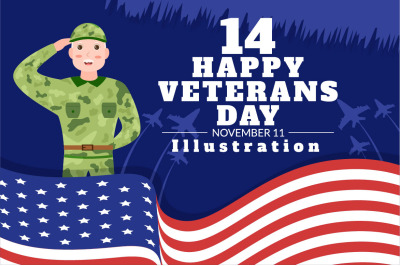 14 Veterans Day Design Illustration