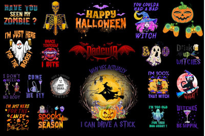 Happy Halloween Sublimation Bundle-20 Designs-220817