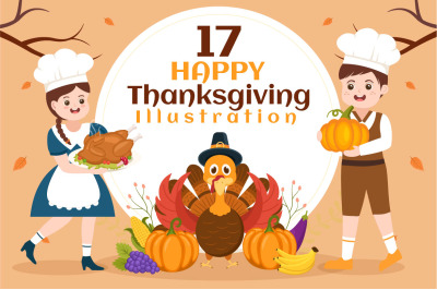 17 Happy Thanksgiving Illustration