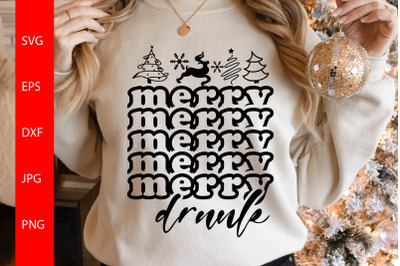 Merry Drunk I&amp;&23;039;m Christmas SVG&2C; Christmas Shirt SVG