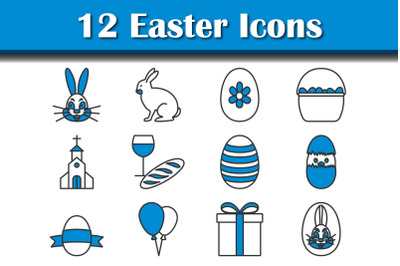 Easter Icon Set