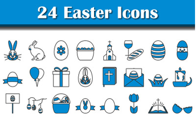 Easter Icon Set