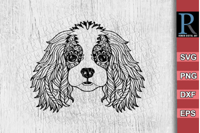 Cavalier King Charles Spaniel Mandala SVG File Cricut Design