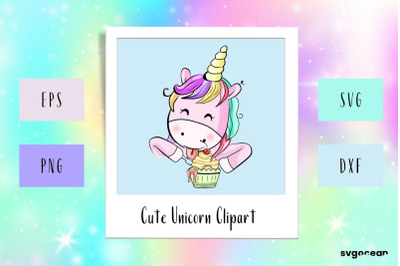 Cute Unicorn Clipart