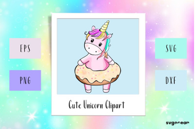 Kawaii Unicorn Clipart