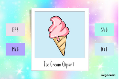 Ice Cream Clipart SVG