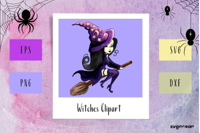 Witch Clipart SVG