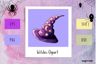 Witch Hat Clipart SVG