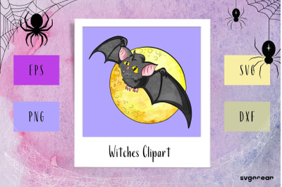 Bat Clipart SVG