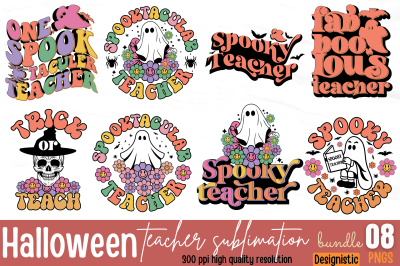 Halloween Teacher Sublimation Bundle&2C; Halloween sublimation bundle