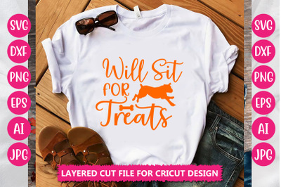 Will Sit For Treats SVG CUT FILE