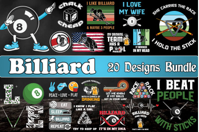Billiard Bundle SVG 20 designs