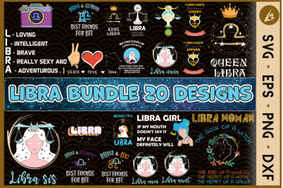 Libra Bundle SVG 20 designs
