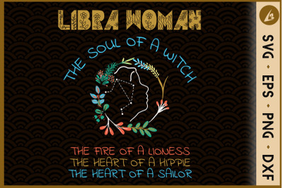 Womens Libra Girl The Soul Of A Witch