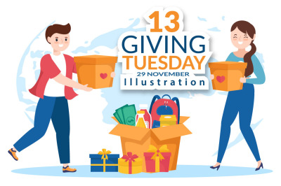 13 Giving Tuesday Celebration Illustration