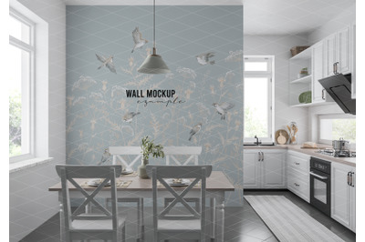 Wall mockup&2C; Wallpaper mockup