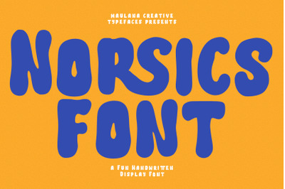 Norsics Handwritten Sans Display Font