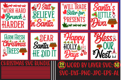 Christmas svg bundle &2C; 20 christmas t-shirt design &2C; winter svg bundle