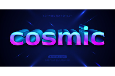 Cosmic text effect