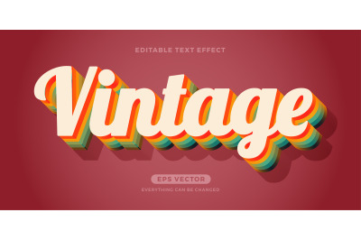 Vintage text effect