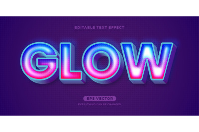 Glow text effect