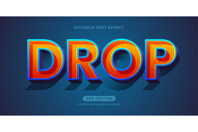 Drop text effect