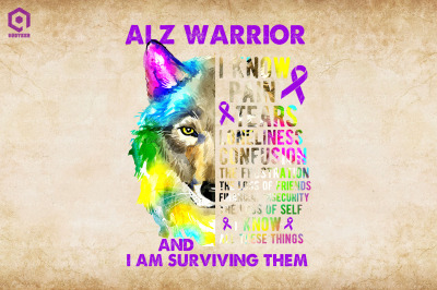 ALZ Warrior Wolf Alzheimer