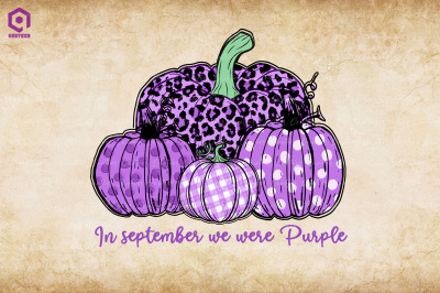 Purple Pumpkins In September We Wear