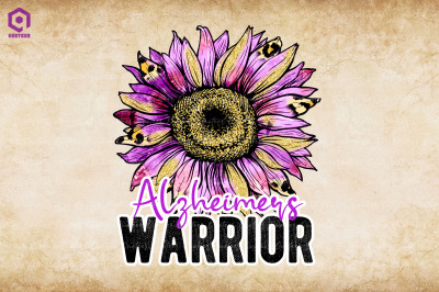 Alzheimers Warrior Sunflower