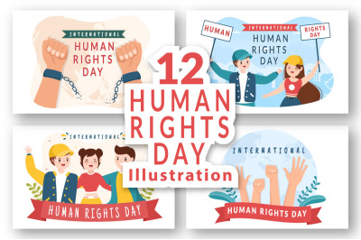 12 Human Rights Day Illustration