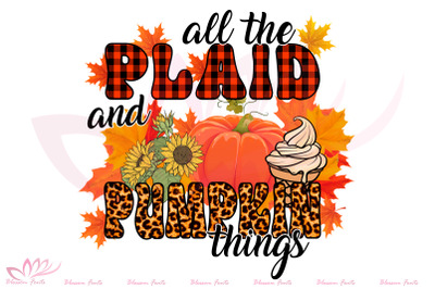 All The Plaid And Pumpkin Things PNG
