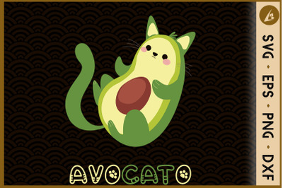 Avocato Cute Cat Avocade Mixed