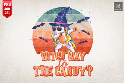 Witch Way To Candy Halloween